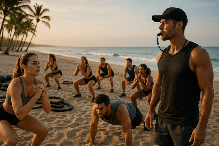 Entrenamiento en la playa